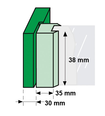 AXA Kierstandhouder IN voor voordeuren SKG V RVS