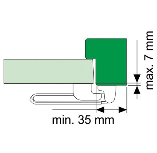 AXA Kierstandhouder IN voor voordeuren SKG V RVS