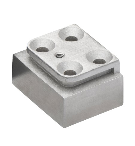 AXA onderlegplaat tbv kierstandhouder IN voor voordeuren SKG V RVS