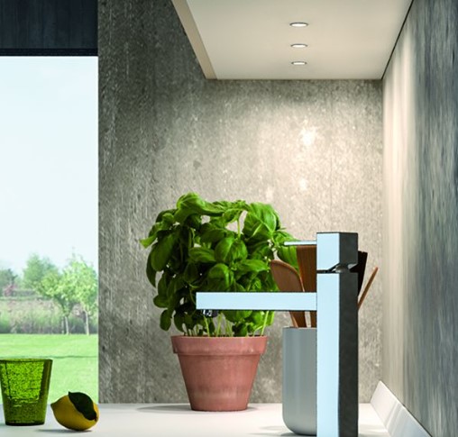 Set van 5 led spots inbouw mat zwart