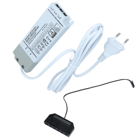 Set van 2 led spots inbouw mat zwart