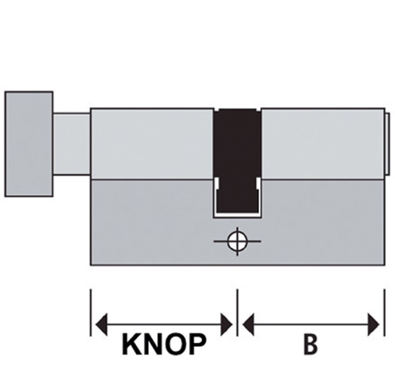 Knopcilinder 31/31 Mauer SP SKG2