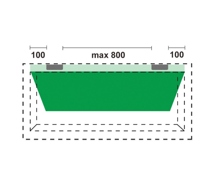 AXA veiligheidsscharnier Titan 89x89 SKG3 zwart
