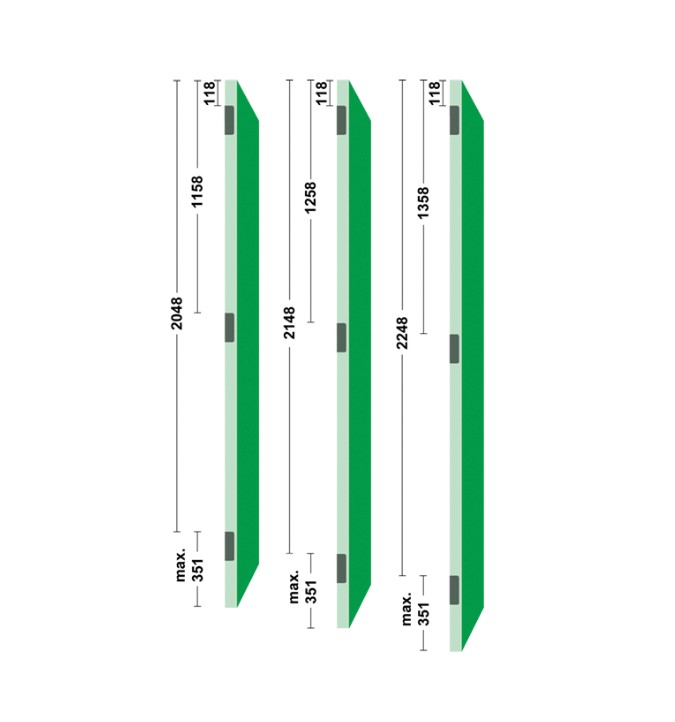 AXA veiligheidsscharnier Titan 89x89 SKG3 zwart