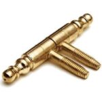 Meubel Inboorpaumelle 11 x 80 mm Staal vermessingd