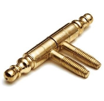 Meubel Inboorpaumelle 11 x 80 mm Staal vermessingd