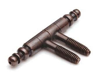 Meubel Inboorpaumelle 9 x 65 mm Staal verbronsd