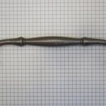 Vaste rustieke handgreep ijzer blank 160 mm