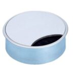 Kabeldoorvoer Rond Aluminium met borstel 80 mm