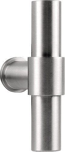 Dit is 1 enkele massieve deurkruk zonder rozet om te combineren met veiligheidsschilden met een vaste knop. Het materiaal is RV