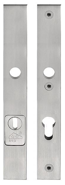 Veiligheidsbeslag PC72 met kerntrek beveiliging SQUARE LSQSM-28KT kruk/kruk SKG3 RVS