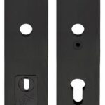 Veiligheidsbeslag PC55 met kerntrek beveiliging SQUARE LSQSM-50KT kruk/kruk SKG3 Zwart