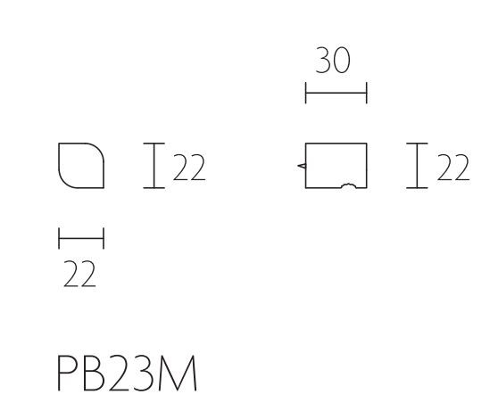 Meubelknop PIET BOON PB23M mat rvs 22 mm - Afbeelding 2