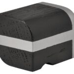 Meubelknop PIET BOON PB22M Mat RVS/Eikenhout Zwart 22 mm