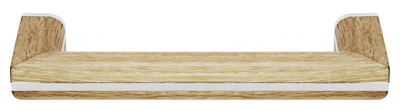 Meubelgreep PIET BOON PB22/160 mm Mat RVS/Eikenhout