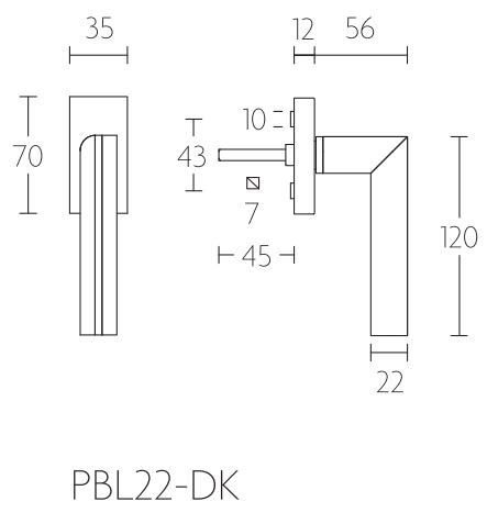 Draaikiepgarnituur PIET BOON PBL22DK rechts mat rvs/eikenhout - Afbeelding 2