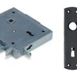 Poortslot Met hef- en nachtschoot en Zwart beslag inclusief 2 sleutels