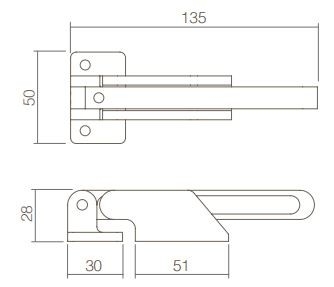 Intersteel SKG Kierstandhouder curve rvs geborsteld - Afbeelding 3