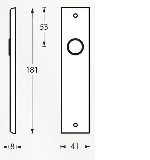 Intersteel renovatie kortschild SL56 mm messing gelakt - Afbeelding 3