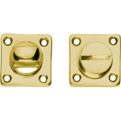 WC-sluiting 8mm vierkant messing gelakt