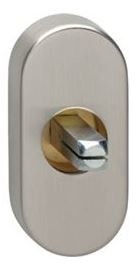 Raamkruk basisplaat hals Ø18mm Nikkel Mat