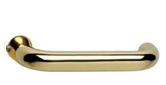 Gatdeel Deurkruk Rond messing gelakt