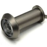 Deurspion 200° Massief Messing RVS Finish