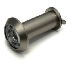 Deurspion 200° Massief Messing RVS Finish