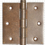 Deurscharnier 89 x 89 mm ijzer geroest (vlakke kop)