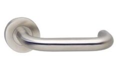 Gatdeel Rechts Deurkruk Rond op Rond Rozet RVS