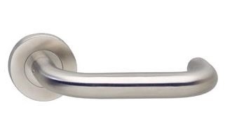 Gatdeel Rechts Deurkruk Rond op Rond Rozet RVS