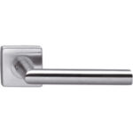 Gatdeel Deurkruk rechte hoek 90° op rozet vierkant rvs Stalen Insert