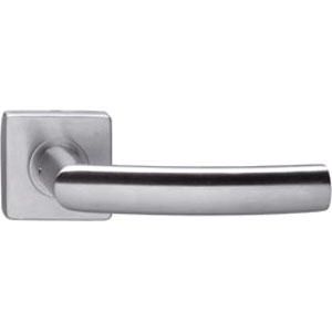 Gatdeel Deurkruk blok op rozet vierkant rvs