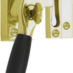 Raamsluiting TIMELESS RBA-1934 Links Messing Ongelakt/Ebbenhout