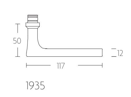 Deurklink TIMELESS 1935MRR50 glans nikkel - Afbeelding 3