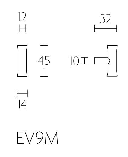 Meubelknop NOUR EV9M rvs gepolijst - Afbeelding 2