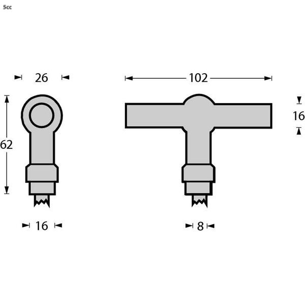Intersteel deurklink T/T-model rvs - Afbeelding 2