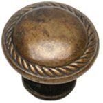 Knop Rond/Kabel 30 mm Antiek