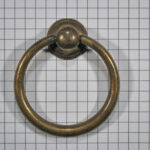 Ringgreep messing antiek diam. 50 mm