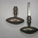 Set deurkrukken ijzer geroest