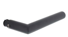 Gatdeel Deurkruk Jura Hoek 90° RVS/Mat Zwart