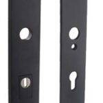 SKG3 Veiligheidsbeslag rechthoekig PC72 Met kerntrekbeveiliging RVS/Mat Zwart