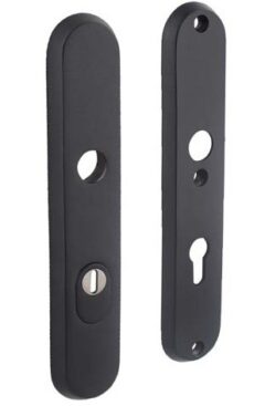 Intersteel SKG3 Veiligheidsbeslag PC72 met kerntrekbeveiliging rvs/mat zwart