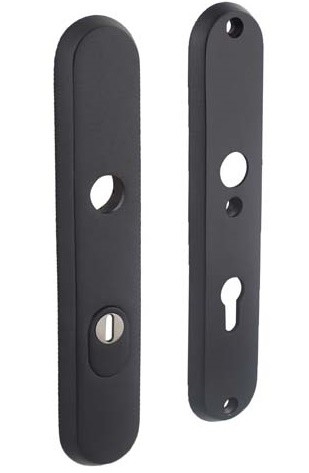 Intersteel SKG3 Veiligheidsbeslag PC72 met kerntrekbeveiliging rvs/mat zwart