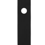 Kortschild Rechthoekig blind mat zwart