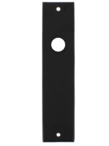 Kortschild Rechthoekig blind mat zwart