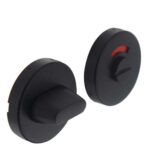 WC-sluiting 8 mm Rond Verdekt RVS/Mat Zwart