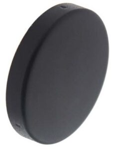 Afdekrozet Rond verdekt RVS/Mat Zwart