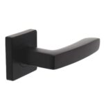 Deurkruk Minos Op Vierkant Rozet Mat Zwart