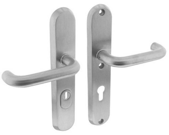 Veiligheidsbeslag PC92 met kerntrek beveiliging geveerd kruk/kruk SKG3 RVS